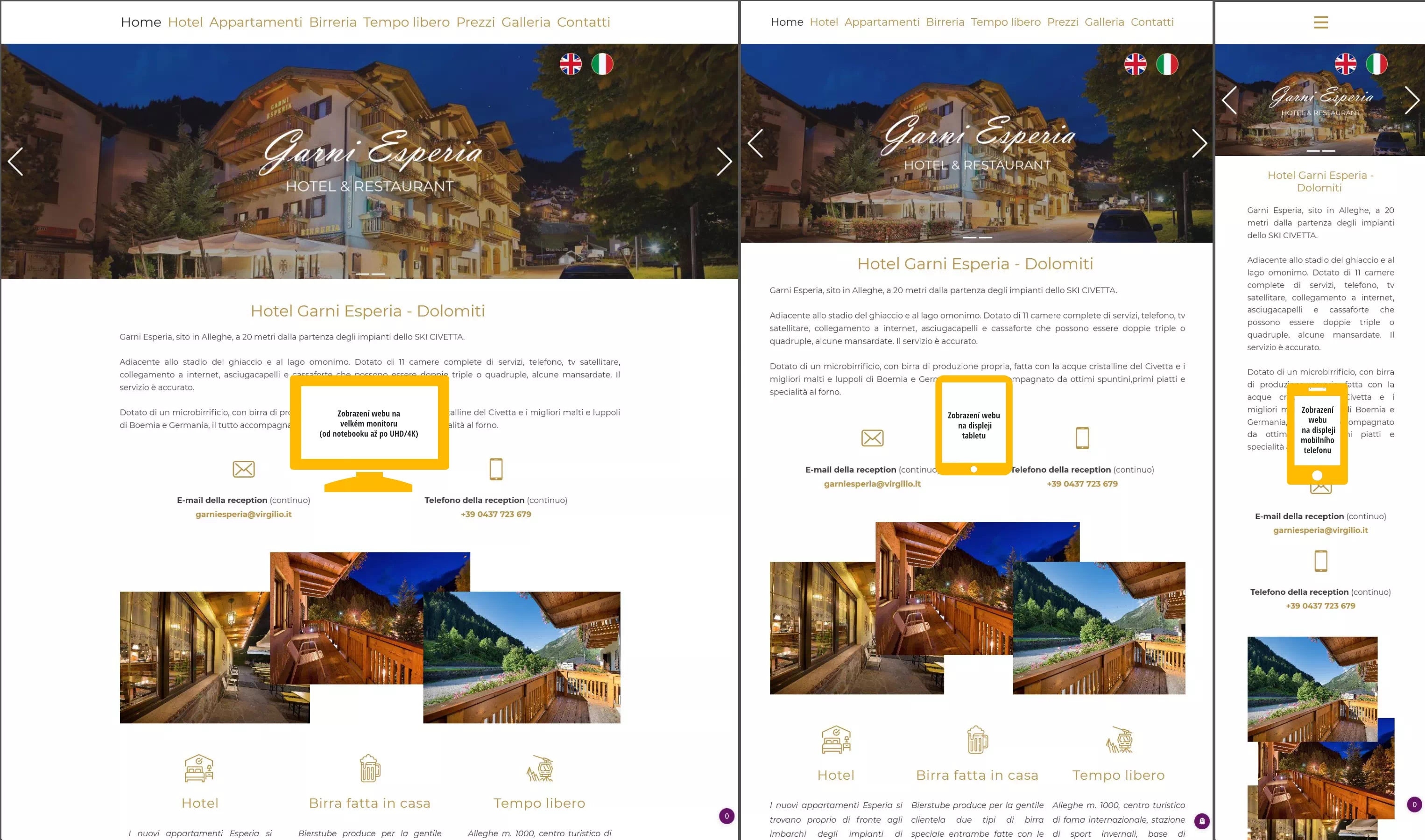 Reference Web - Hotel v Dolomitech
